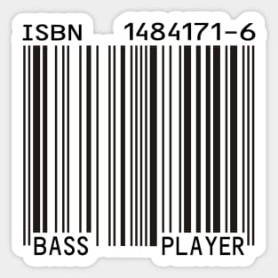 Bass Player Barcode Sticker